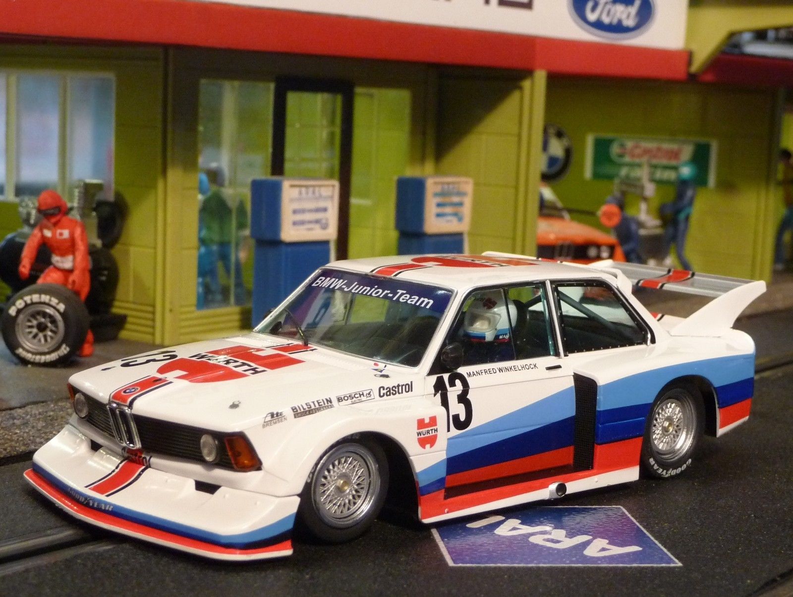 sideways bmw 320 nº 13 team würth