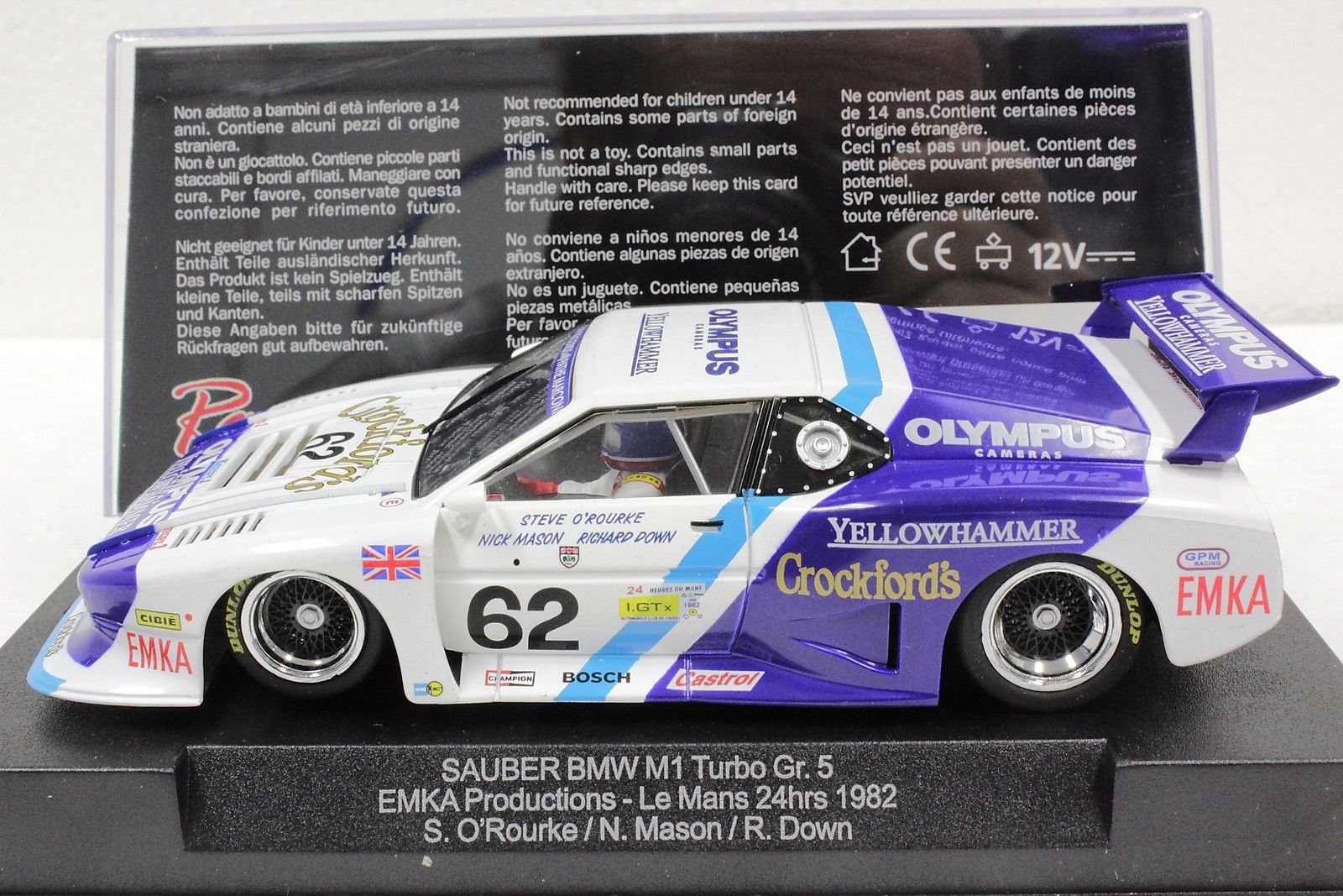 sideways bmw m1 sauber turbo grupo 5 le mans 1982