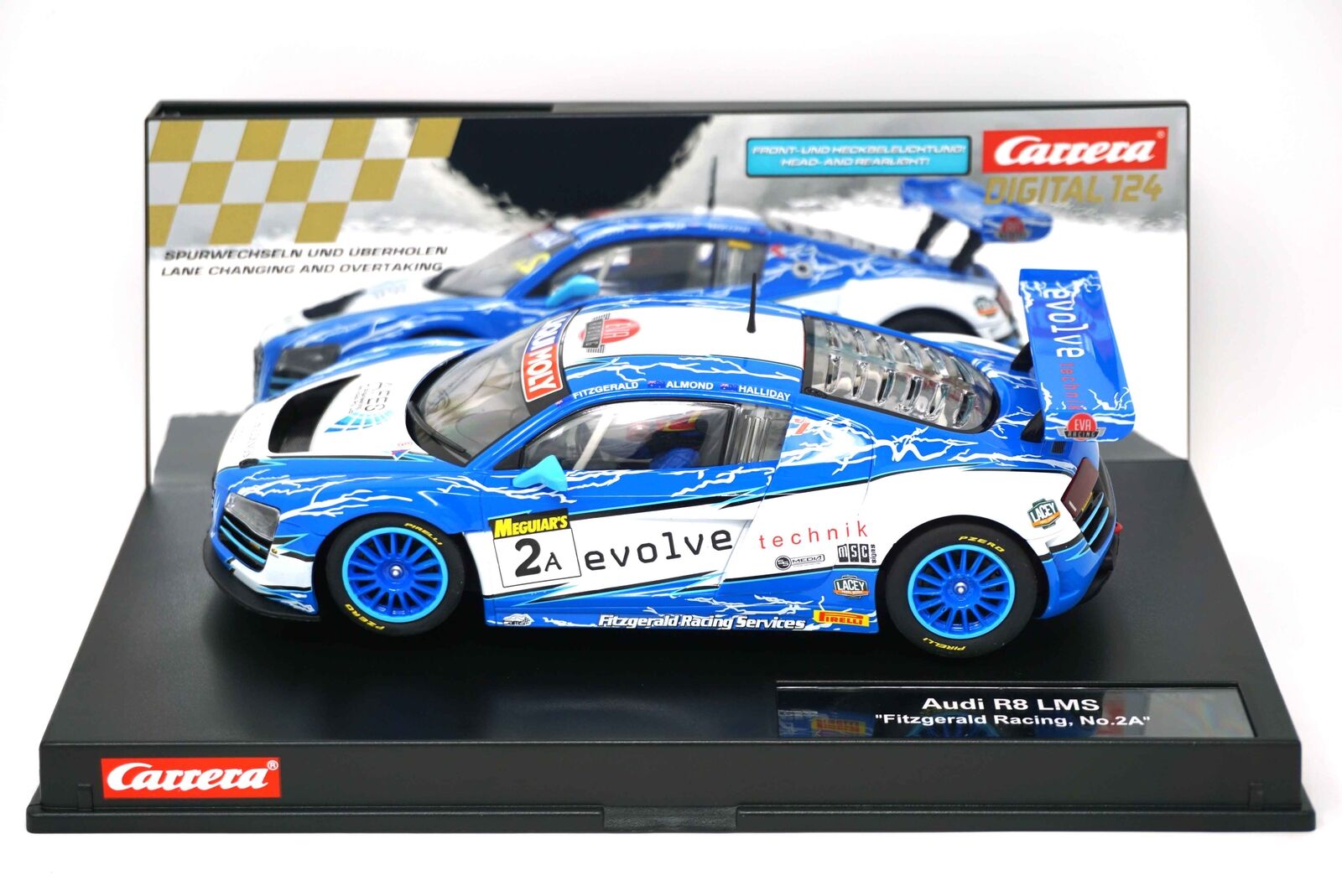 carrera digital 124 23840 audi r8 lms fitzgerald racing no.2