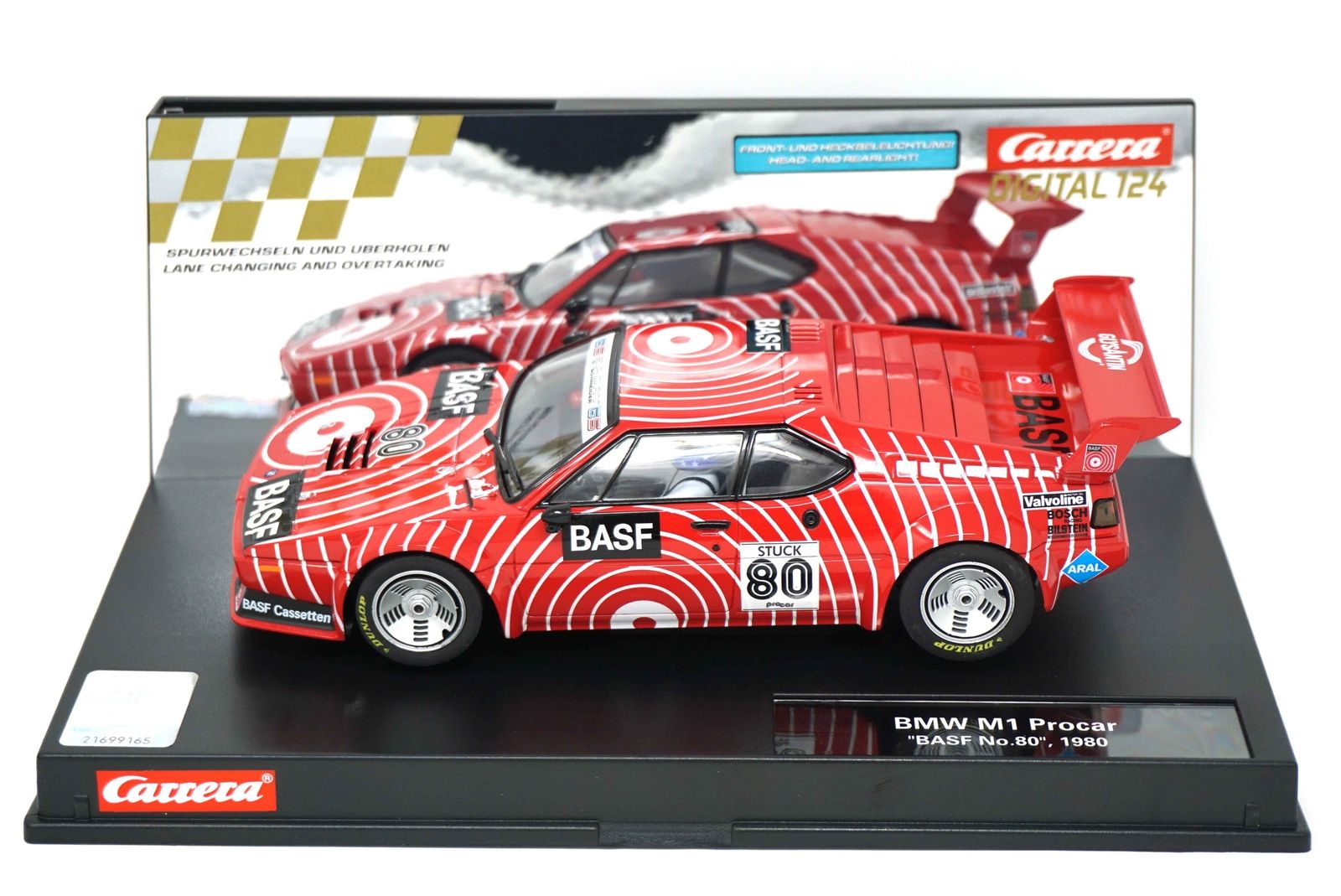 carrera digital 124 23821 bmw m1 procar basf no.80 1980