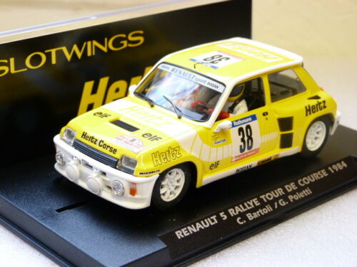slotwings renault 5-rallye tour de curso 1984-bartoli & poletti
