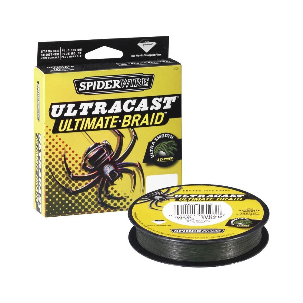 SPIDERWIRE ULTRACAST ULTIMATE BRAID 110m 0.25mm 25.80kg LOW-VIS GREEN