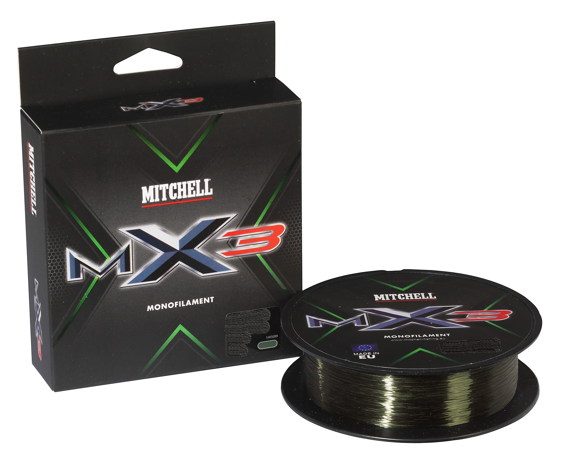 NYLON MITCHELL MX3 LVG MONO 0.22mm 300m 3.65KG GREEN