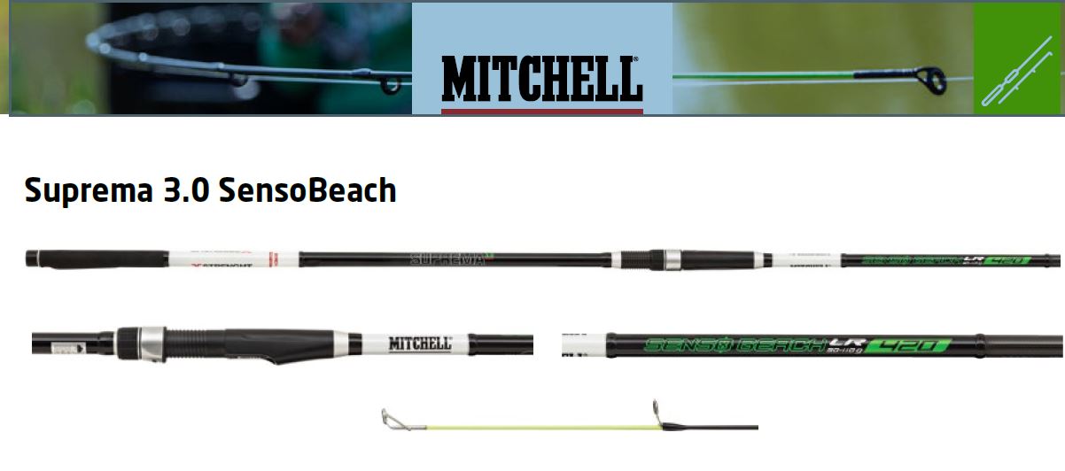 CAÑA MITCHELL SUPREMA 3.0 SURF SensoBeach 450m 40-130g