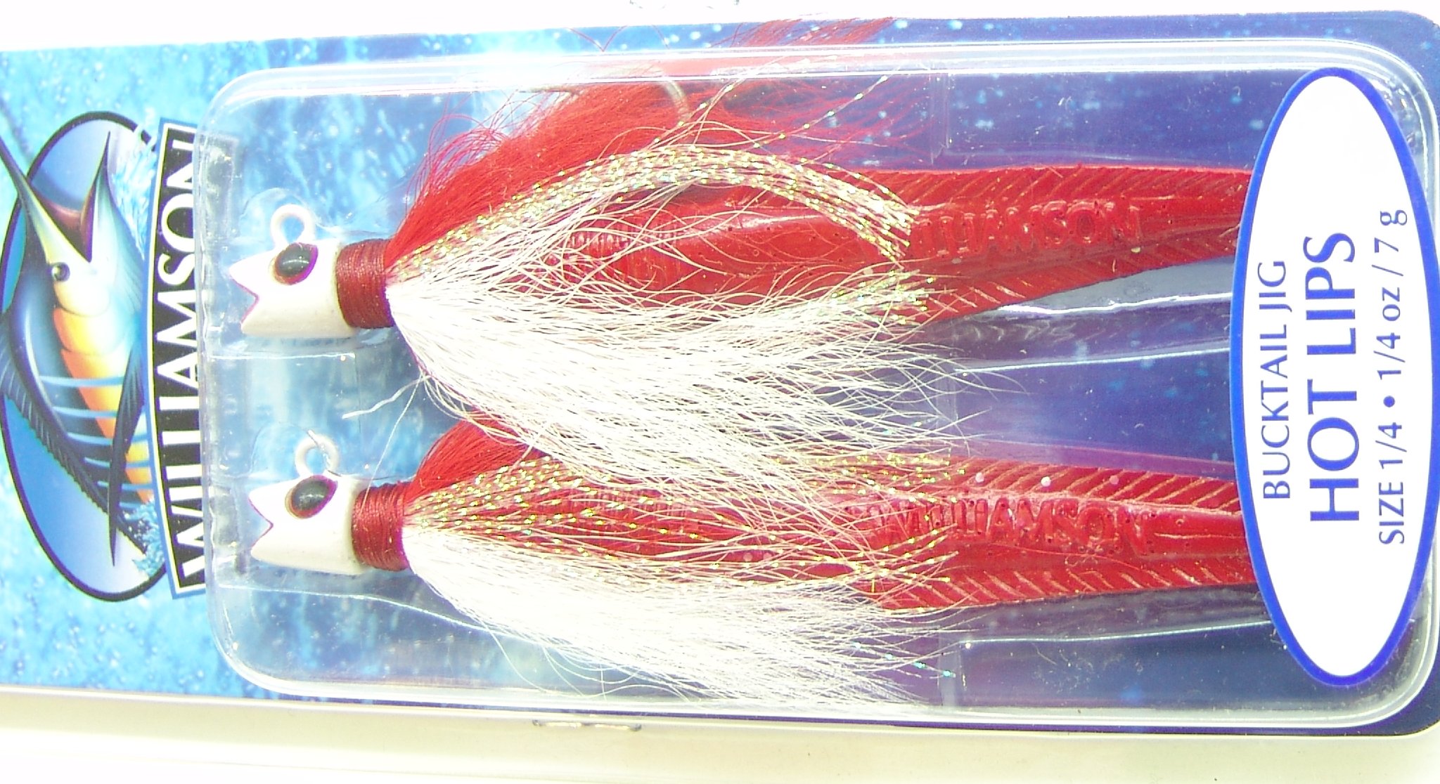 WILLIAMSON BUCKTAIL JIG HOT LIPS SIZE 1/4 7g RW RE
