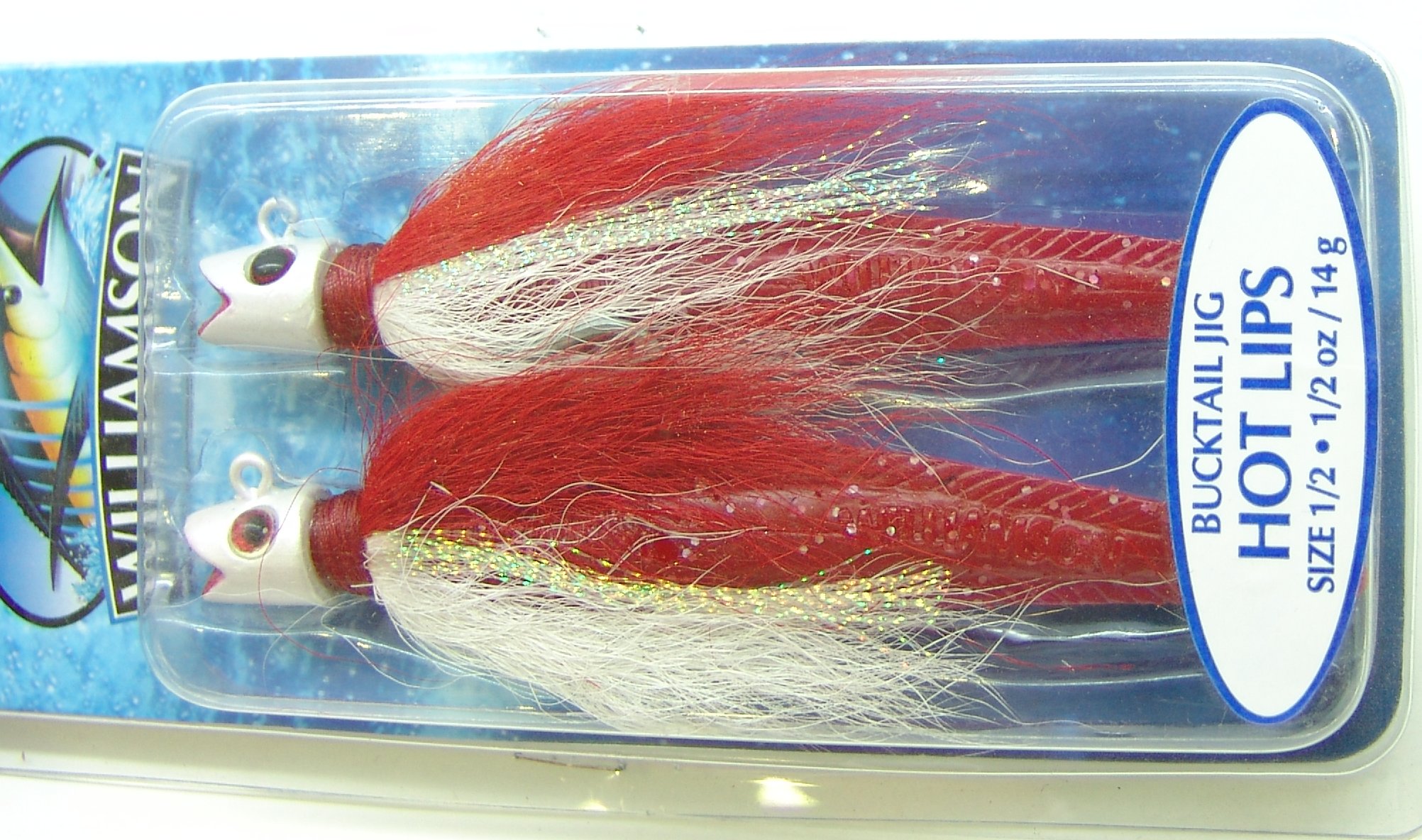WILLIAMSON BUCKTAIL JIG HOT LIPS SIZE 1/2 14g RW R