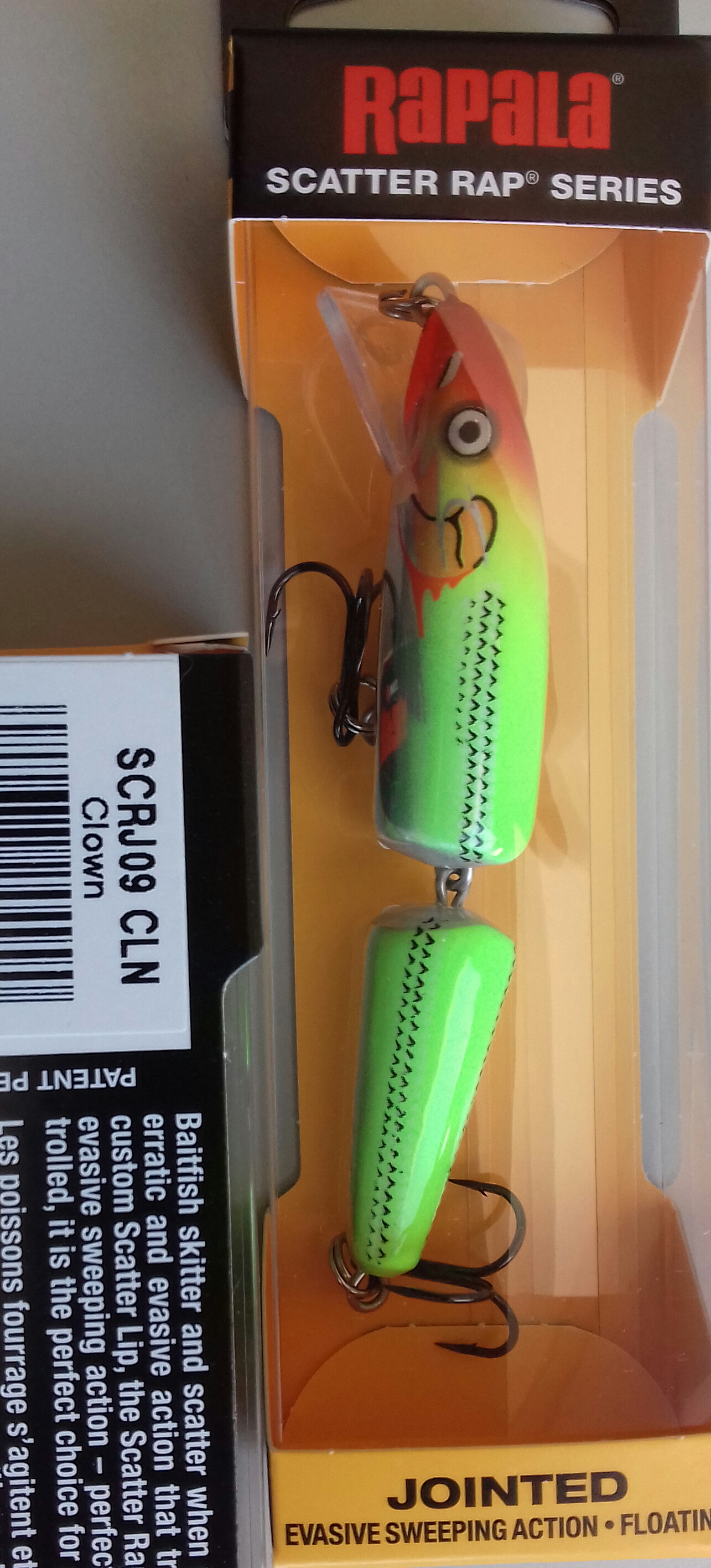 RAPALA SCATTER RAP JOINTED SCRJ09 9CM CLN
