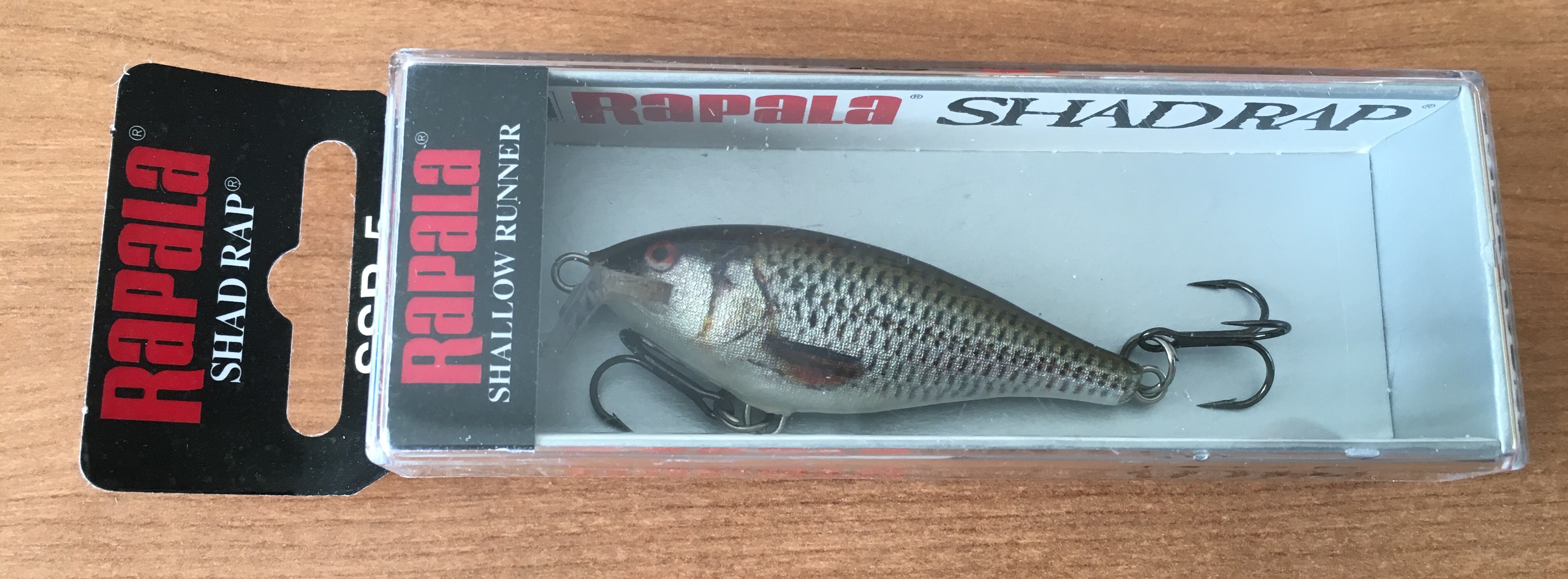 RAPALA SHAD RAP MEDIA AGUA 05 CM ROL
