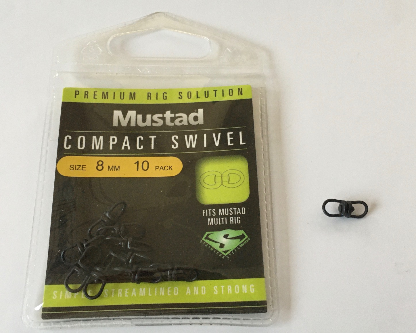 TORNIQUETE MUSTAD COMPACT SWIVEL(10 unidades)