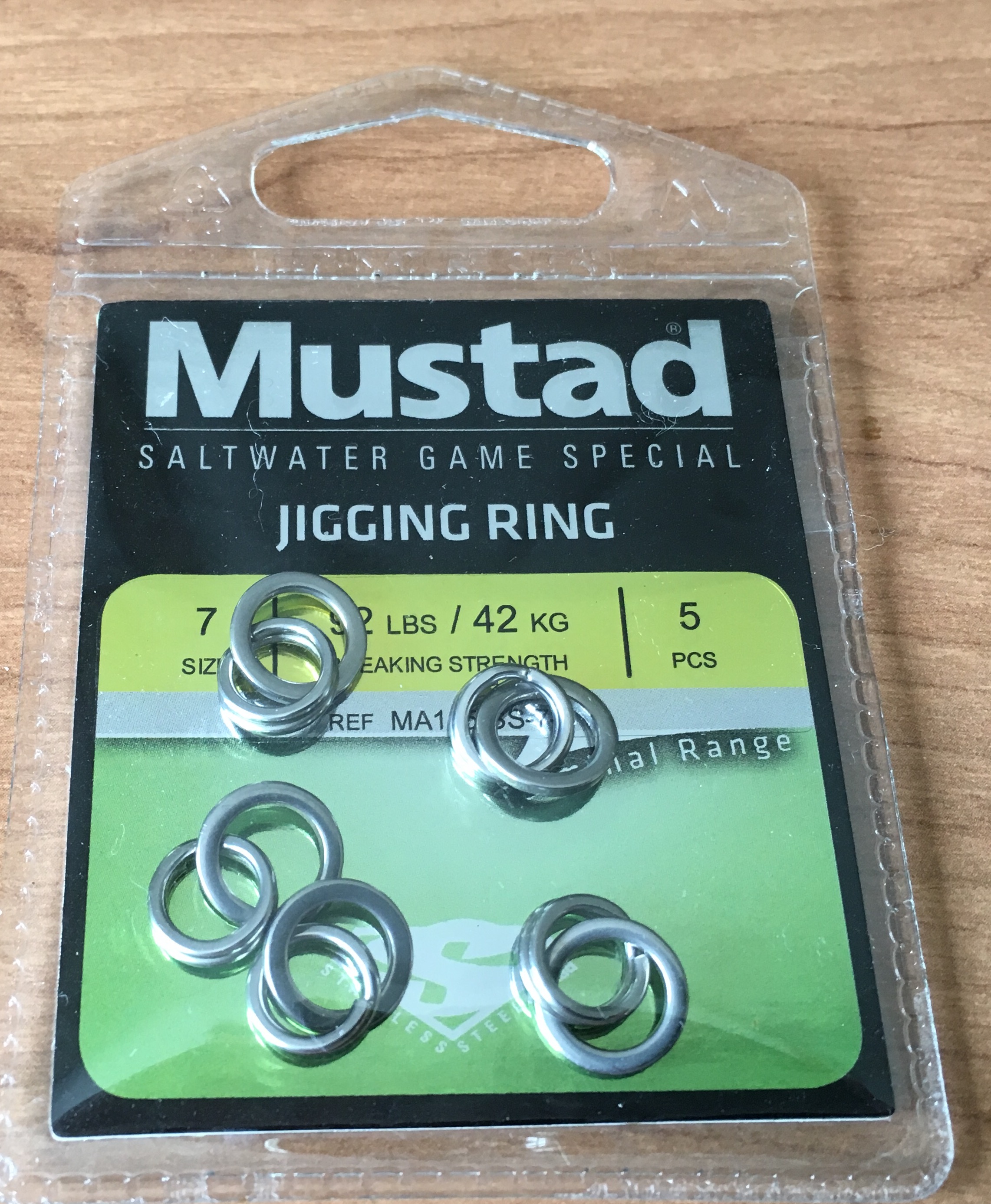 LLAVERITO CON ANILLA MUSTAD INOX MA105 Nº7 (5 unidades)