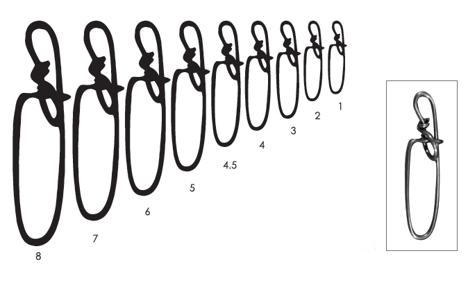 SNAP MUSTAD SLS  4 (9 unidades) 200LB