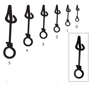 CLIP MUSTAD FTC  5 (8 unidades) 150 lb - 83 kg