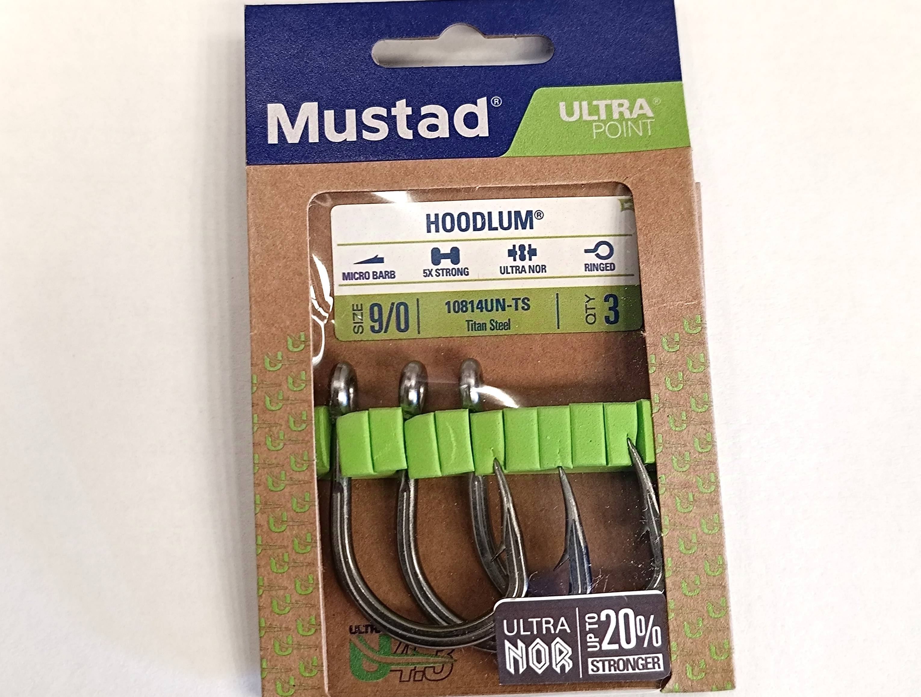 ANZUELO MUSTAD ULTRA POINT HODDLUM 10814 UN-TS 9/0 (3 unidades)