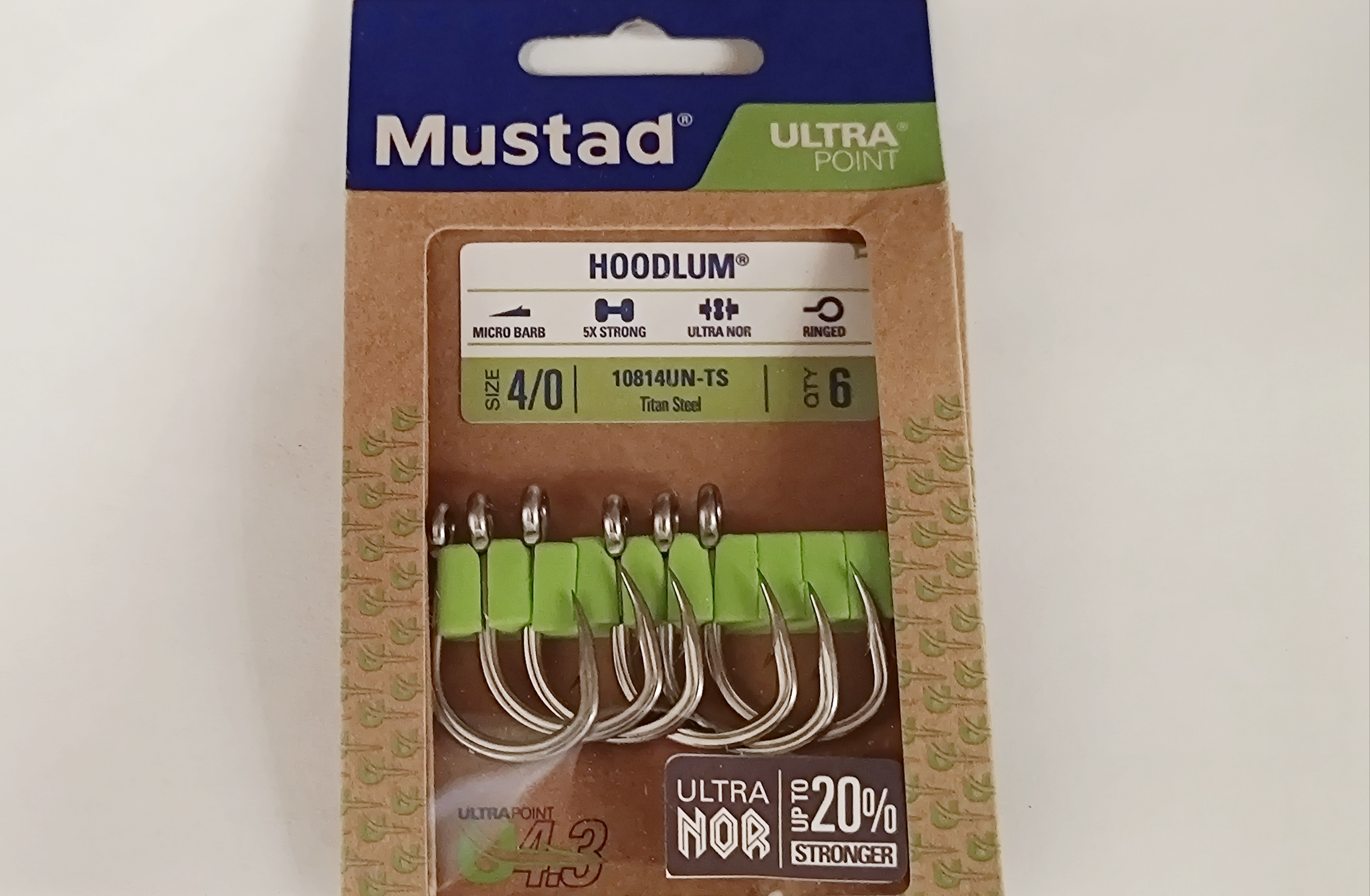 ANZUELO MUSTAD ULTRA POINT HODDLUM 10814 UN-TS 4/0 (6 unidades)