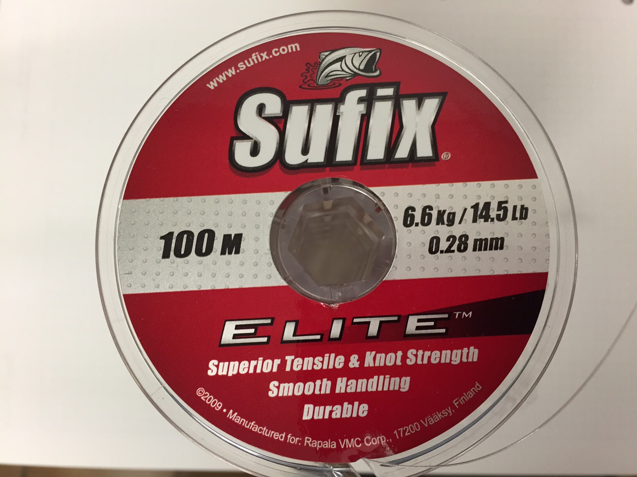 NYLON SUFIX ELITE 0.28mm COPPER 100m 6.6kg