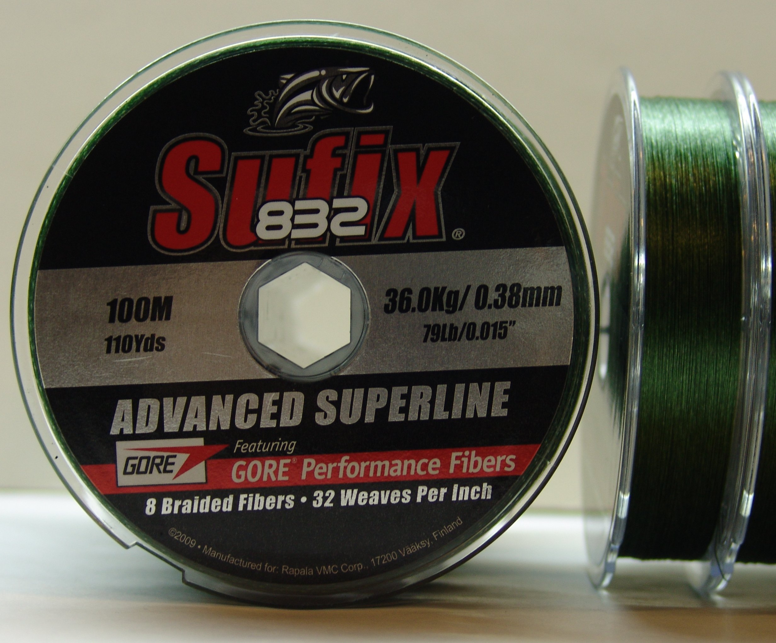 SUFIX 832 100m 0,38mm 36KG VERDE