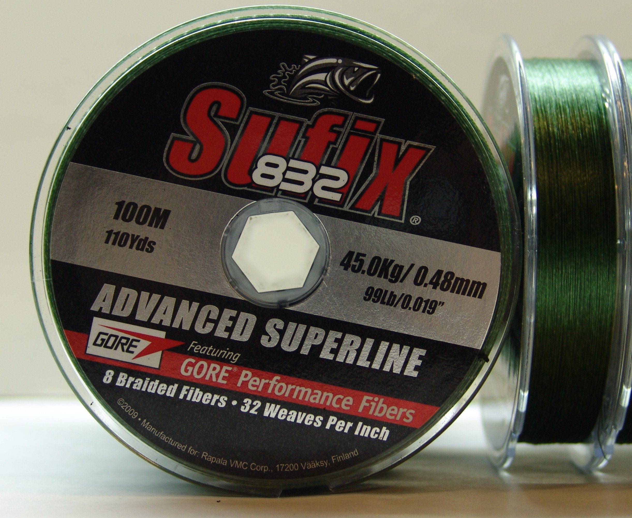 SUFIX 832 100m 0,48mm 45KG VERDE