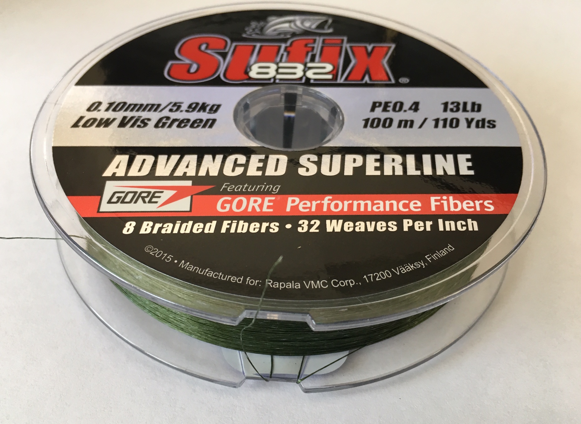 SUFIX 832 100m 0,10mm 5,9KG VERDE