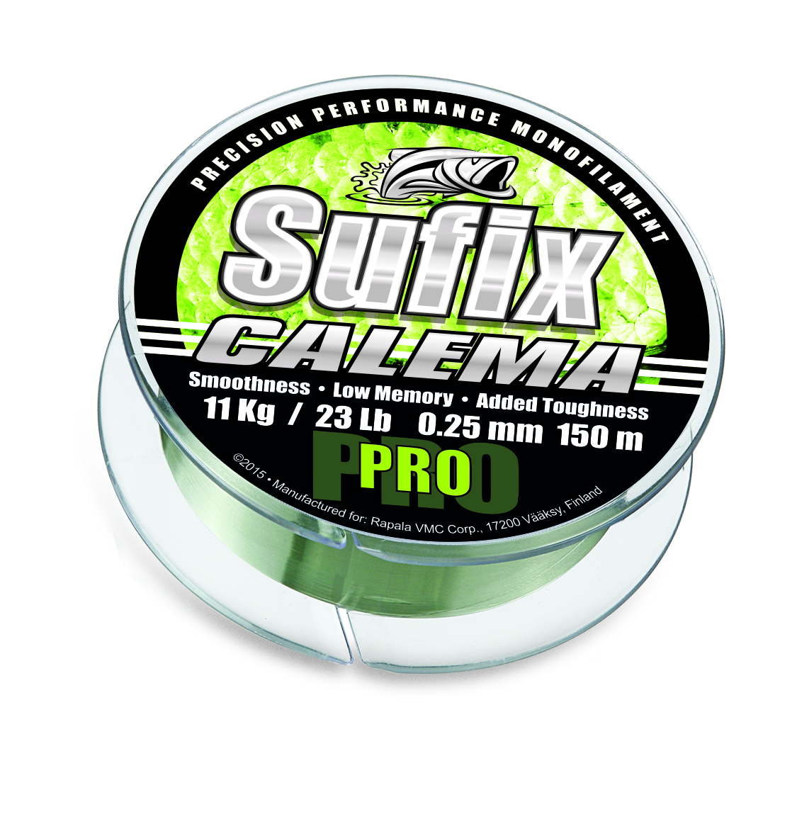 HILO SUFIX CALEMA PRO 150m  0.35mm 18KG VERDE