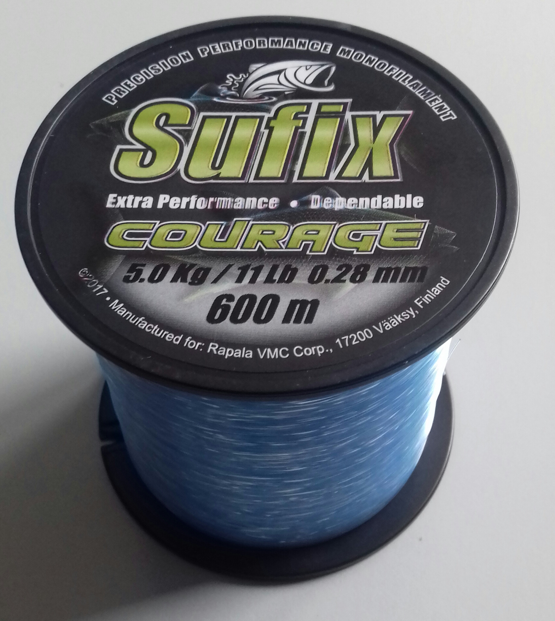 NYLON SUFIX COURAGE BLUE 600MT 0,28 mm 5 kg