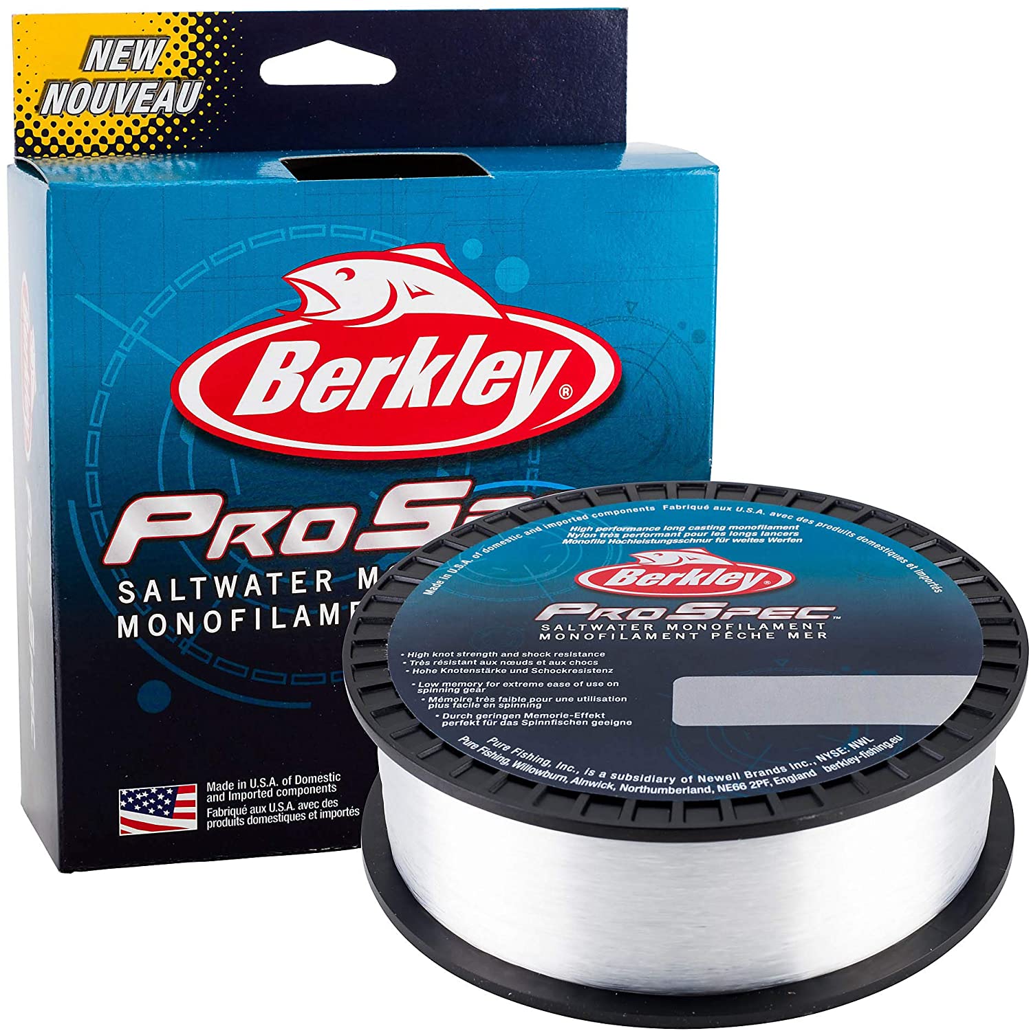 NYLON BERKLEY PRO SPEC SALTWATER MONO CLEAR BLUE 300m 0,50mm 17,1kg