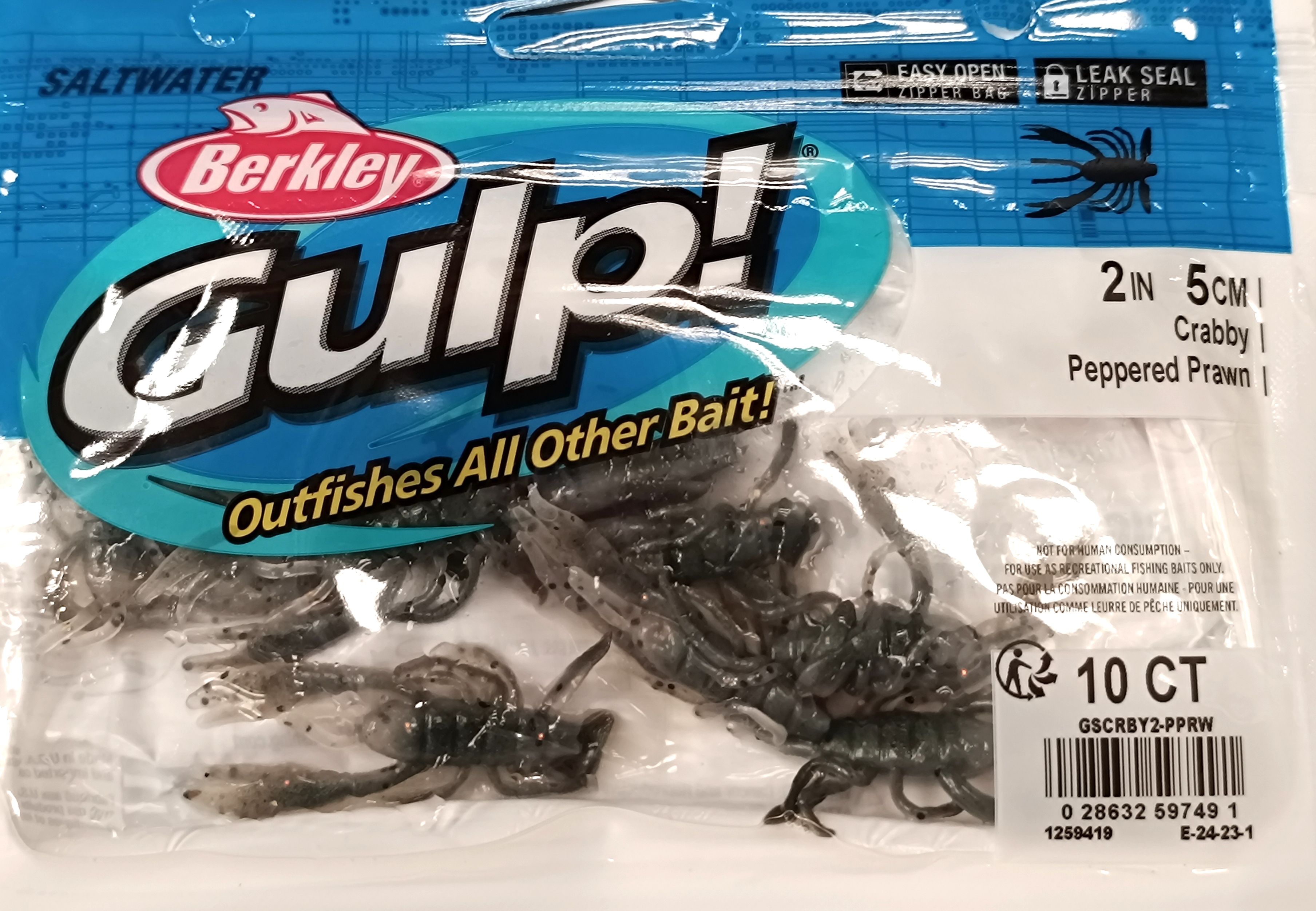 VINILO BERKLEY CANGREJO 5cm GSCRBY2-PPRW GULP 2IN CRABBY PPRD PRAWN