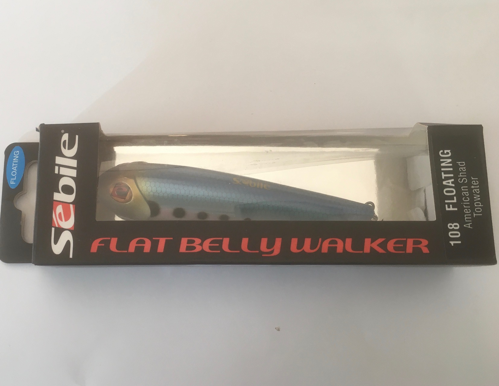SEBILE - FLAT BELLY WALKER 108FT AMERICAN SHAD