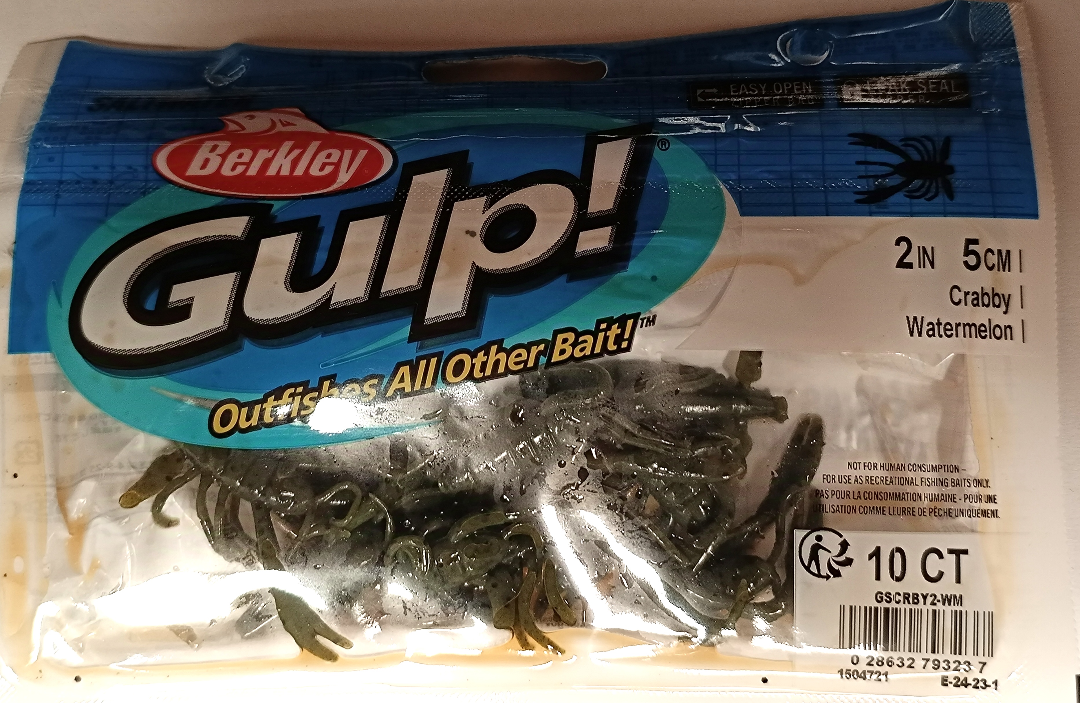 VINILO BERKLEY CANGREJO 5cm GSCRBY2-WM GULP CRABBY 2IN WATERMELON