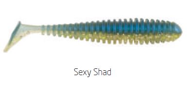 VINILO BERKLEY POWERBAIT POWERSWIMMER 7CM SEXY SHAD (8 unidades)