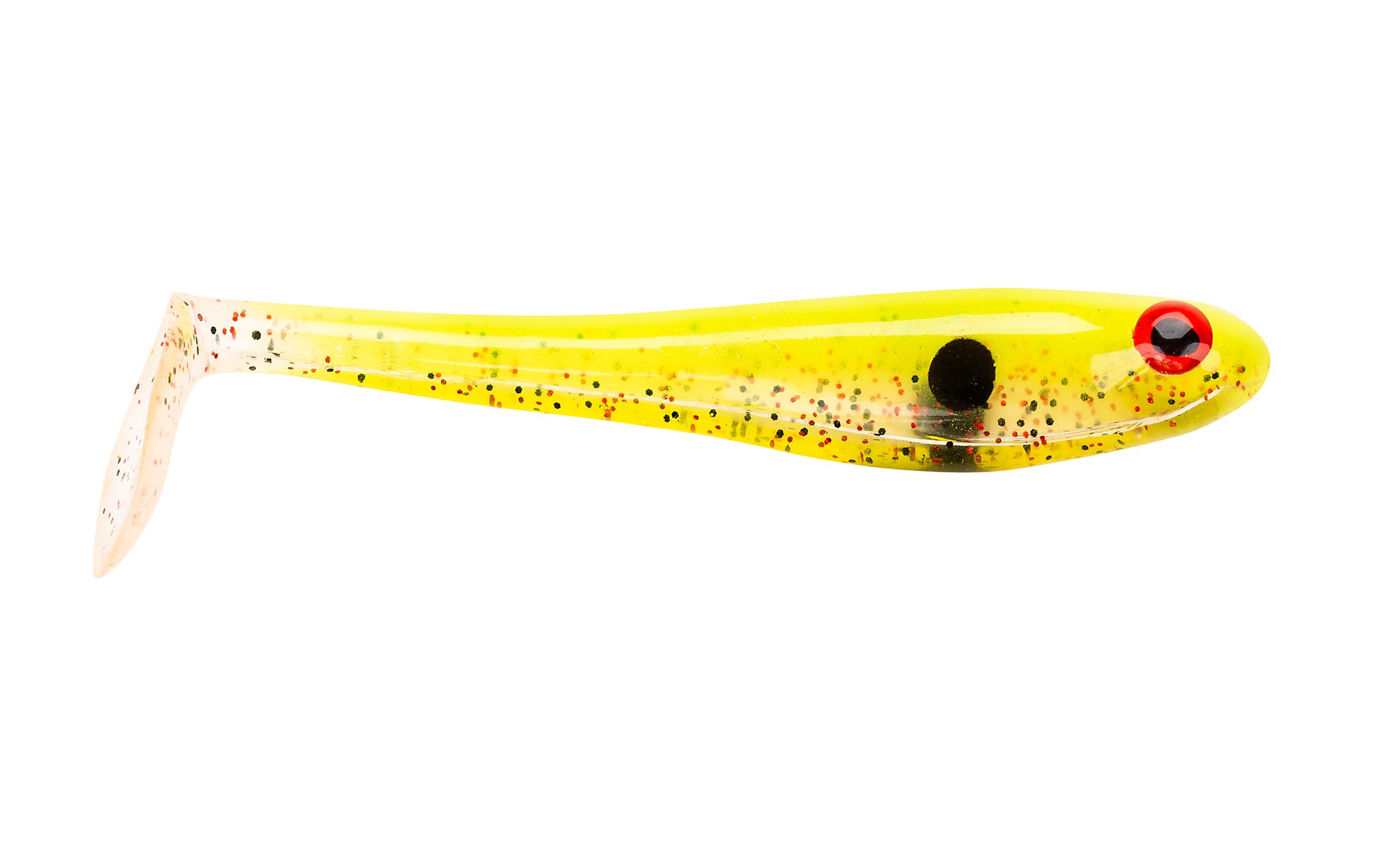 VINILO BERKLEY POWERBAIT HOLLOW BELLY 12.5cm Speckled Lime (3 uni)