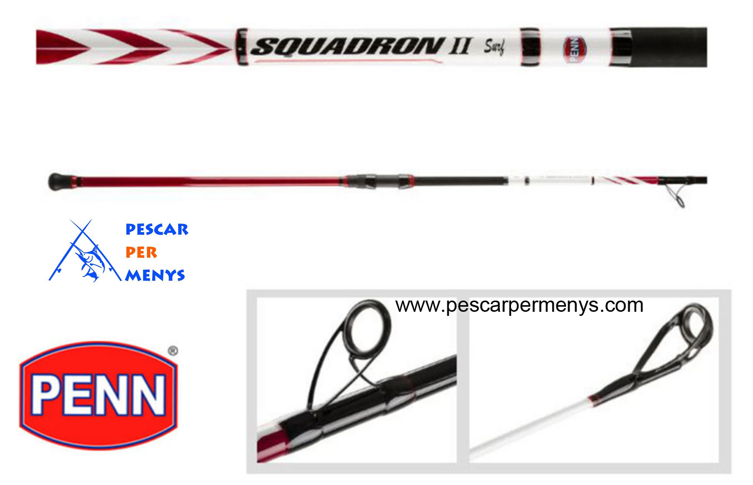 CAÑA PENN SQUADRON 2 210 BOAT 6/12LB