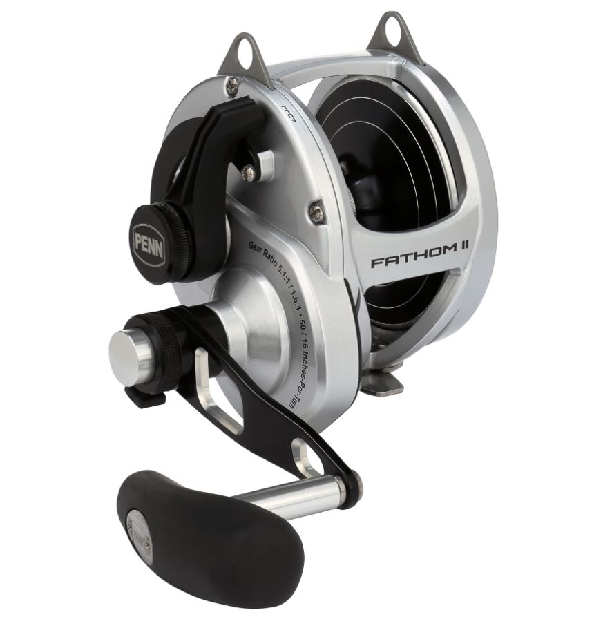 CARRETE PENN FATHOM II LEVER DRAG 2 SPEED 60N LD2 (MANETA DERECHA)