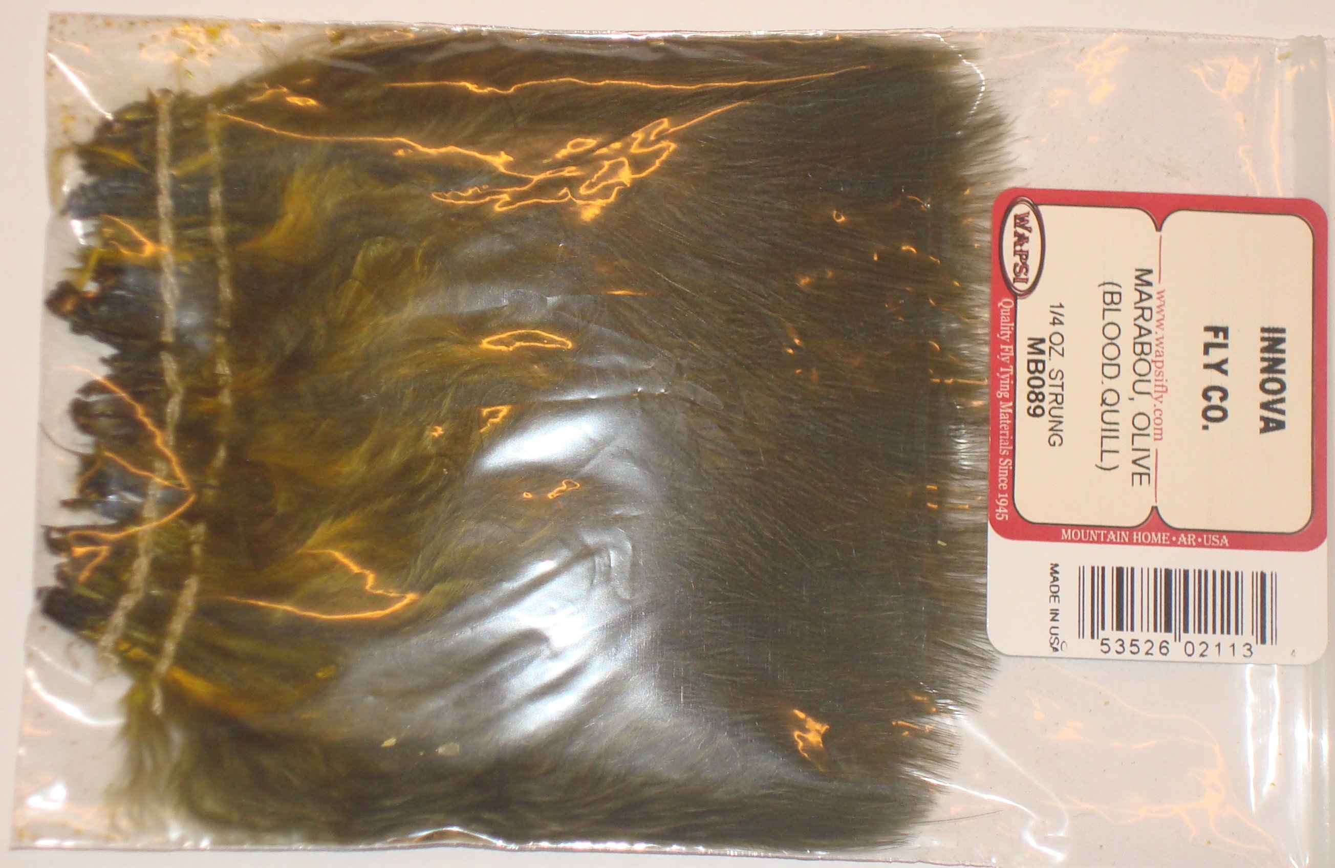 WAPSI MARABOU OLIVA (BLOOD.QUILL) 1/4 OZ