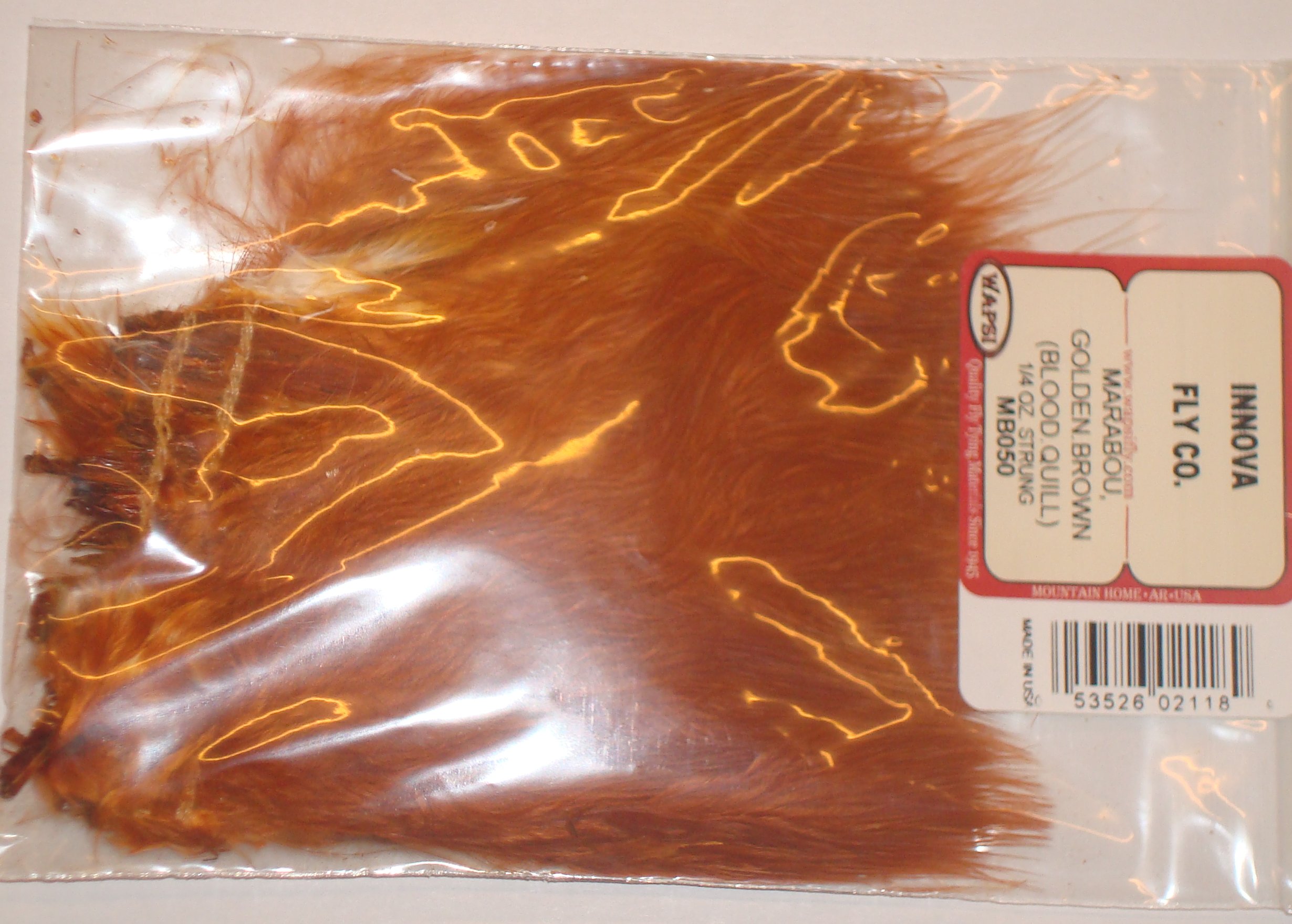 WAPSI MARABOU GOLDEN.MARRON (BLOOD.QUILL) 1/4 OZ