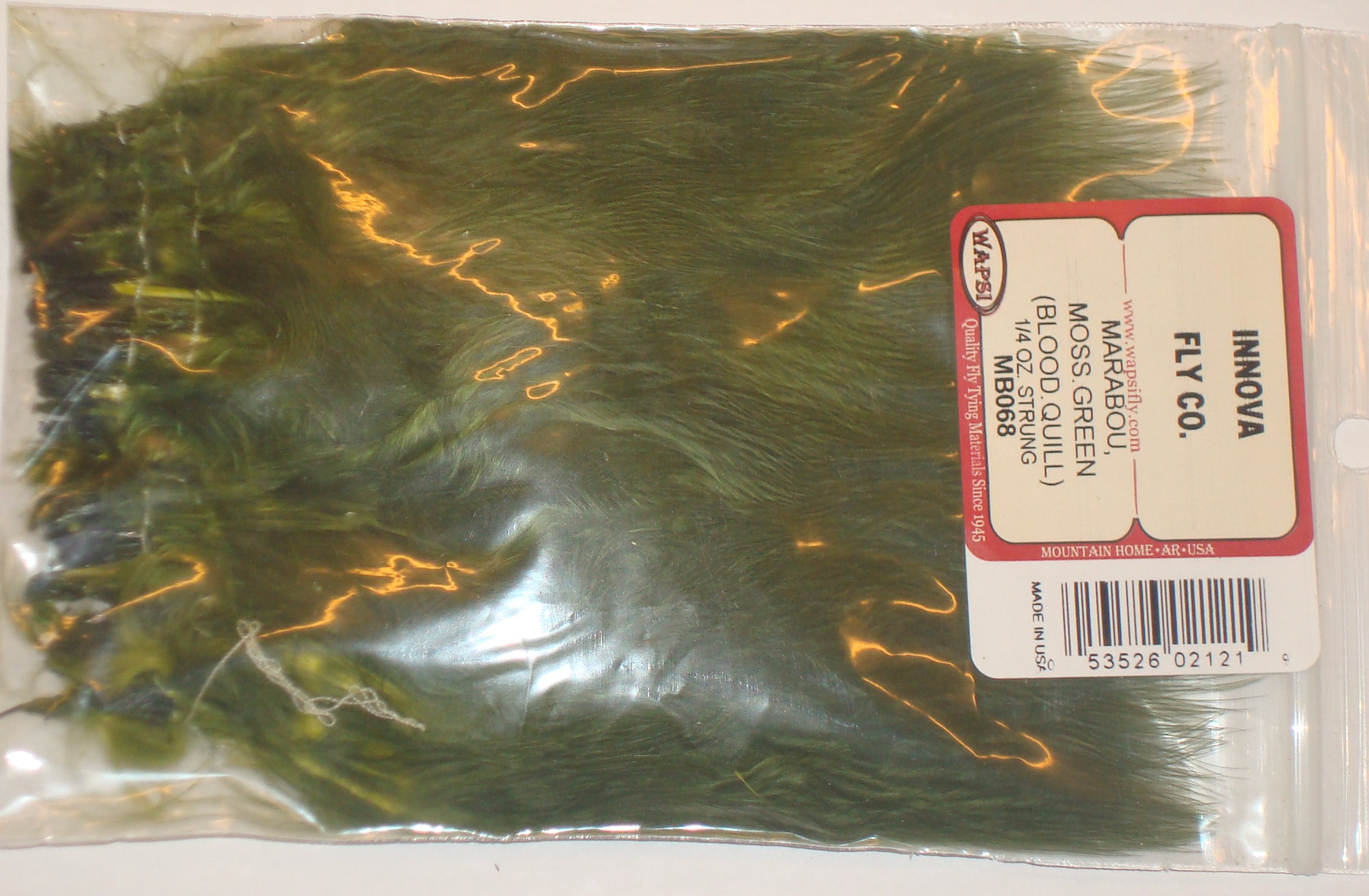 WAPSI MARABOU MOSS.VERDE (BLOOD.QUILL) 1/4 OZ