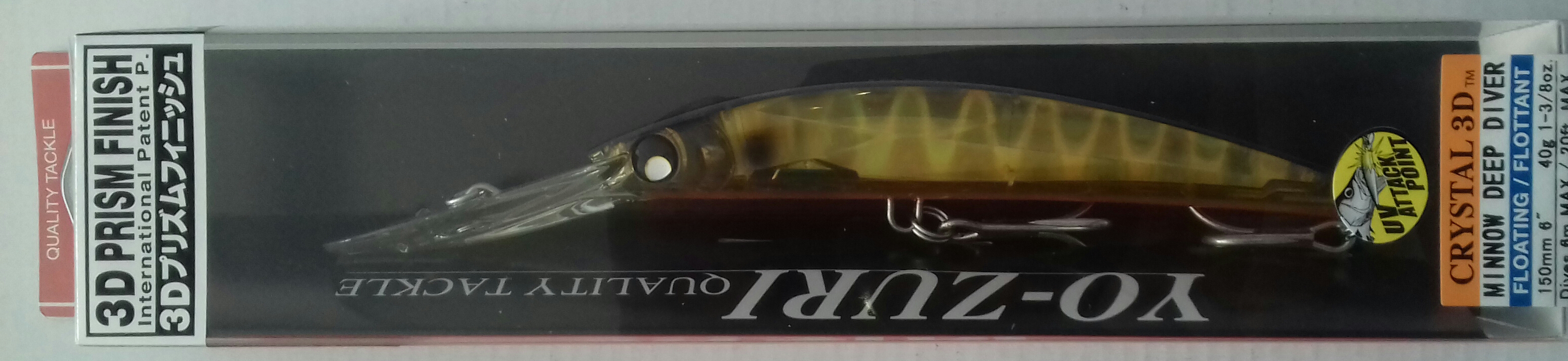 YO-ZURI CRYSTAL 3D MINNOW 150F F983-HGBL