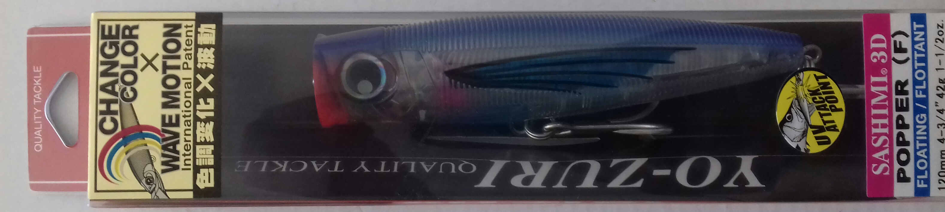 YO-ZURI SASHIMI 3D POPPER 120F R1071-CPFF