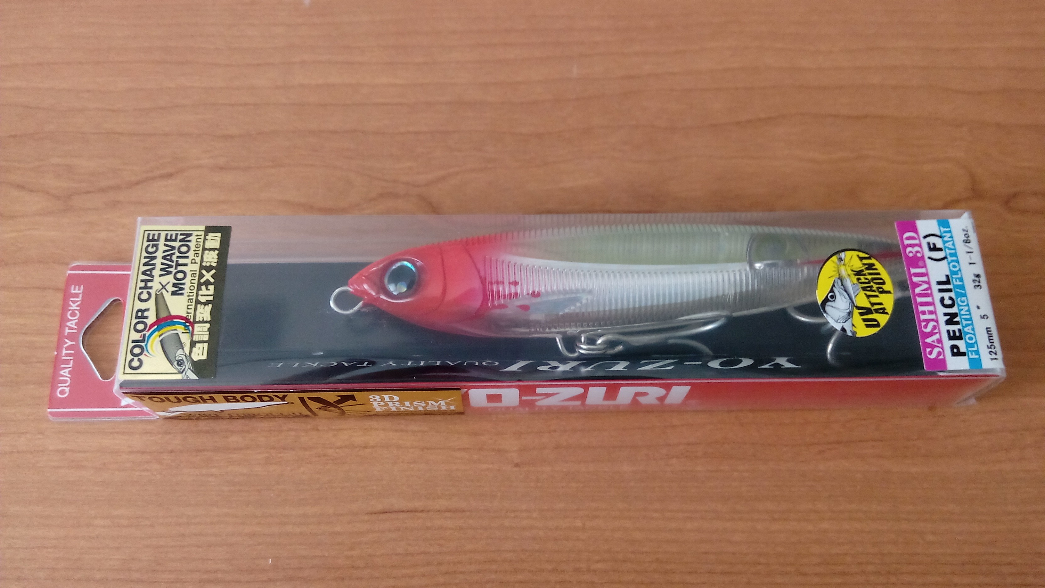 YO-ZURI SASHIMI 3D PENCIL 125F R1072-CPRH