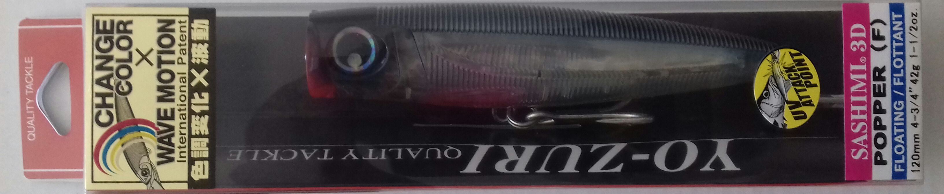 YO-ZURI SASHIMI 3D POPPER 120F R1071-CPSH