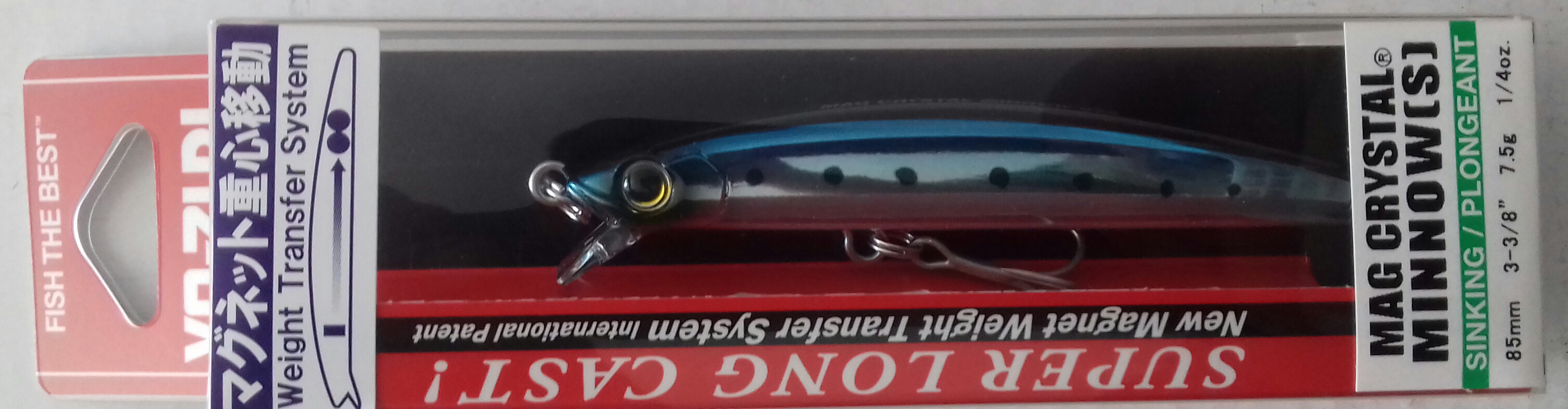 YO-ZURI MAG CRYSTAL MINNOW S85 F1131-CIW