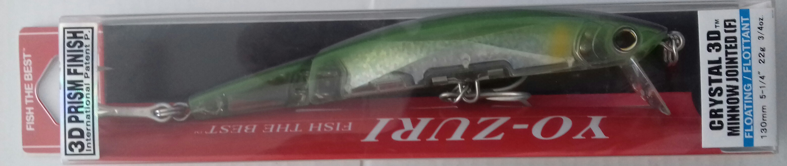 YO-ZURI CRYSTAL 3D MINNOW JOINTED F130 F1152-C44
