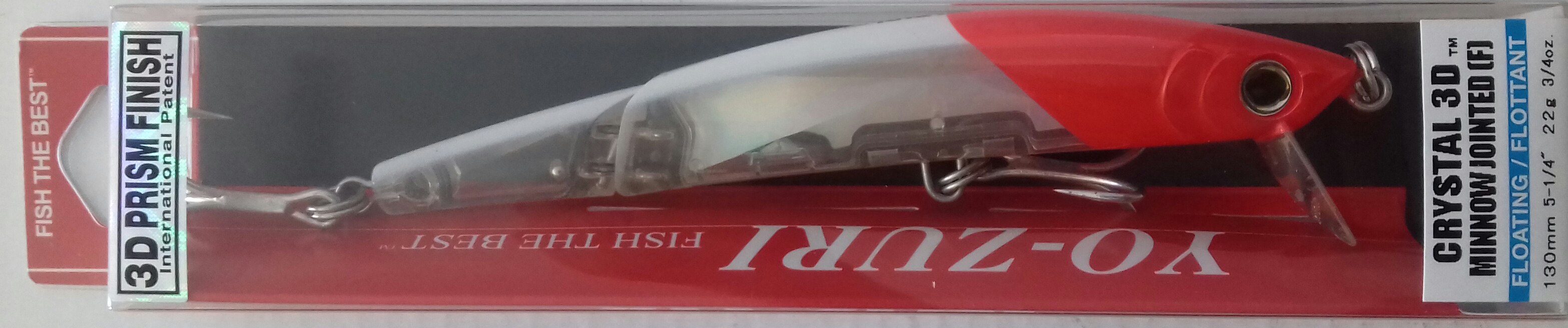 YO-ZURI CRYSTAL 3D MINNOW JOINTED F130 F1152-C5