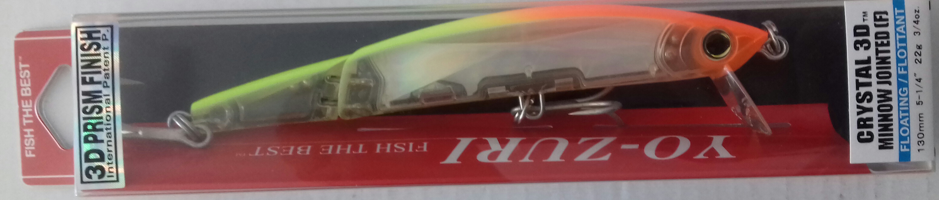 YO-ZURI CRYSTAL 3D MINNOW JOINTED F130 F1152-C57