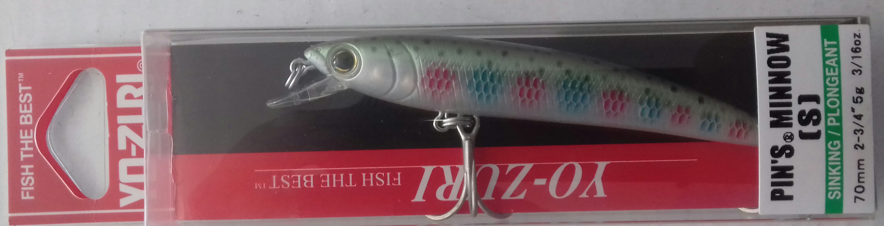 Yo-Zuri F1165 Pins Minnow Sinking Lure Red Head