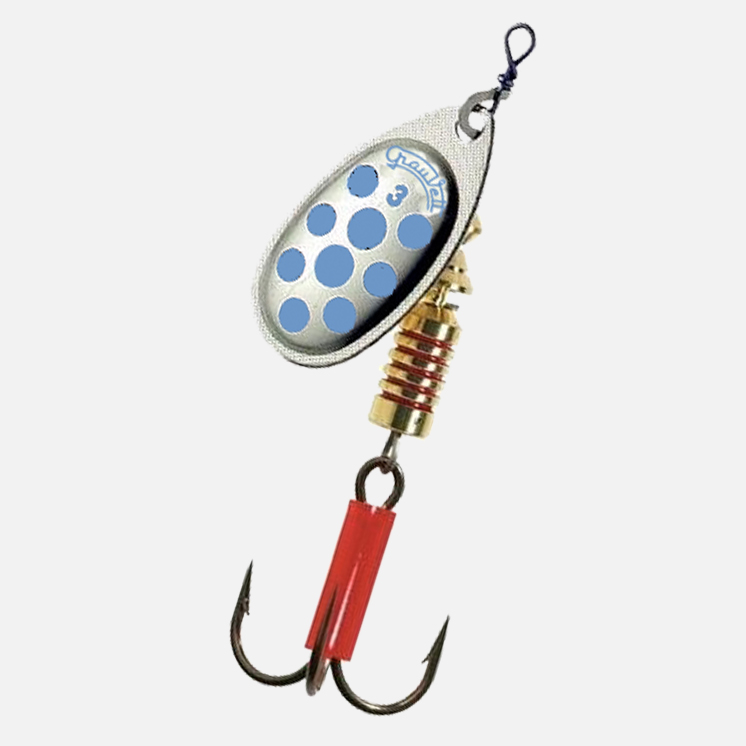 CUCHARILLA GRAUVELL PLATA PUNTOS AZULES Nº 3