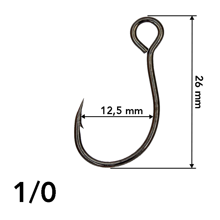 ANZUELO GRAUVELL TEKLON BS-76M BC 1/0 (10 unidades) INLINE