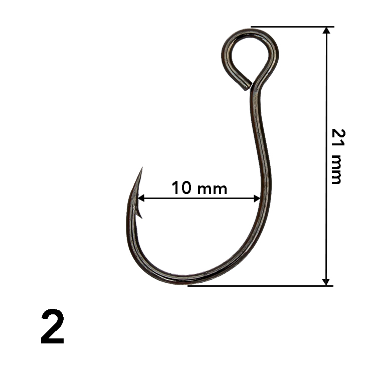 ANZUELO GRAUVELL TEKLON BS-76M BC 2 (10 unidades) INLINE