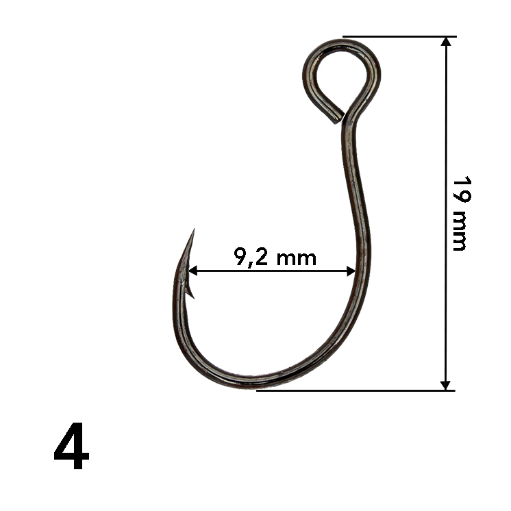 ANZUELO GRAUVELL TEKLON BS-76M BC 4 (10 unidades) INLINE