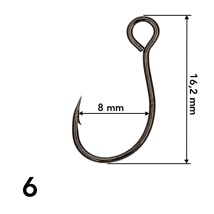 ANZUELO GRAUVELL TEKLON BS-76M BC 6 (10 unidades) INLINE