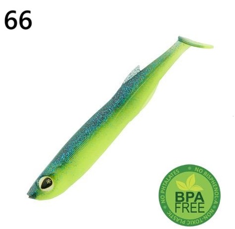 VINILO SAKURA XPRAT SHAD 90mm 5gr (6 unidades) COLOR 066 CHARTREUSE THUNDER